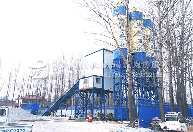 建新机械HZS120型混凝土开云手机注册-开云（中国）站落户山东荷泽鄄城县