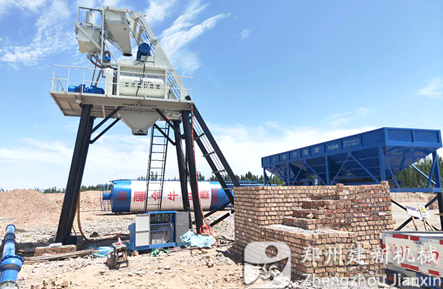 新疆喀什疏付县75混凝土开云手机注册-开云（中国）站安装调试现场